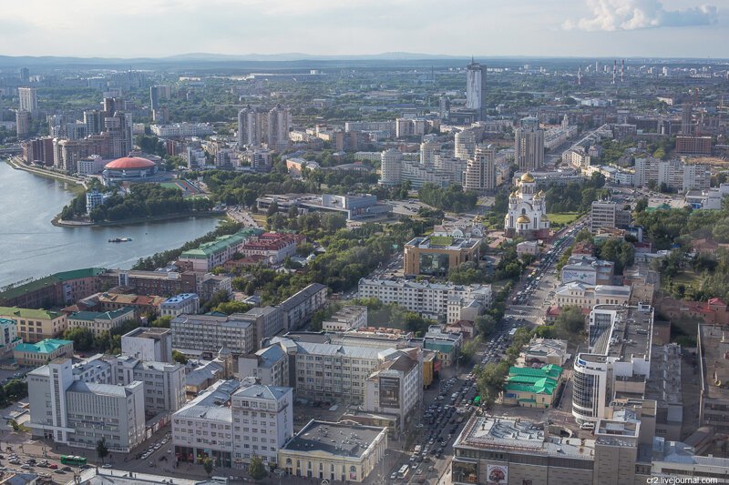 Екатеринбург. Смотровая площадка на небоскрёбе "Высоцкий"