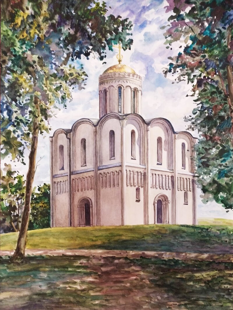 Город Владимир рисунок