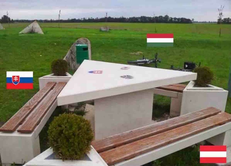Граница между Австрией, Венгрией и Словенией