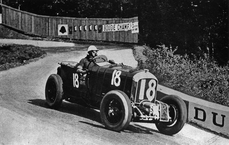 Сэр Генри Биркин за рулем 4.5L Bentley Blower на Гран-при Франции-1930