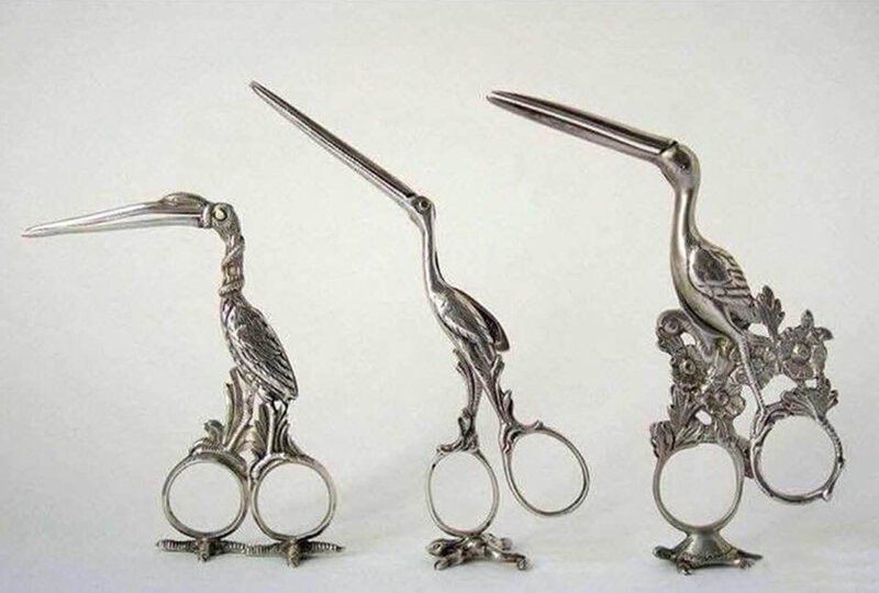 Ножницы, которыми перерезали пуповину в середине 19-го века.