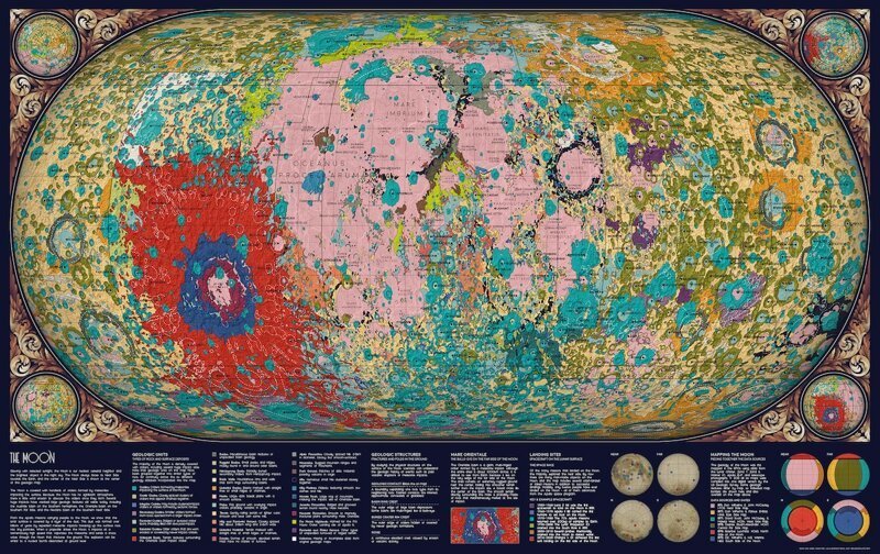 Геологическая карта Луны