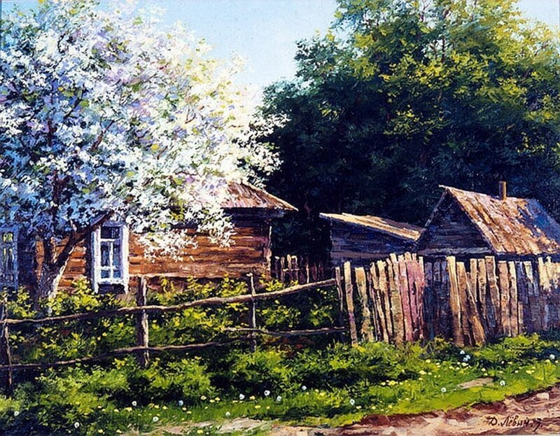 Вдали от суеты: деревенская живопись Дмитрия Лёвина