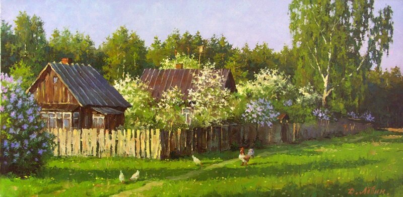 Вдали от суеты: деревенская живопись Дмитрия Лёвина
