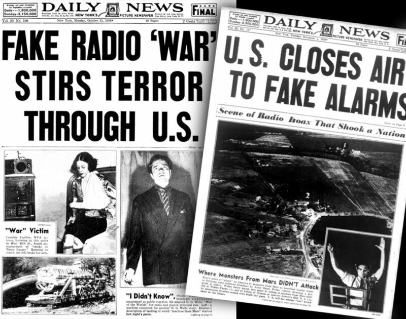 Как проходило вторжение марсиан в США. "Война миров" по радио