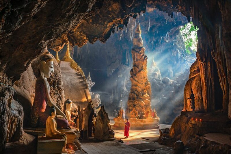 5. Пещера. Кьяукме, Мьянма