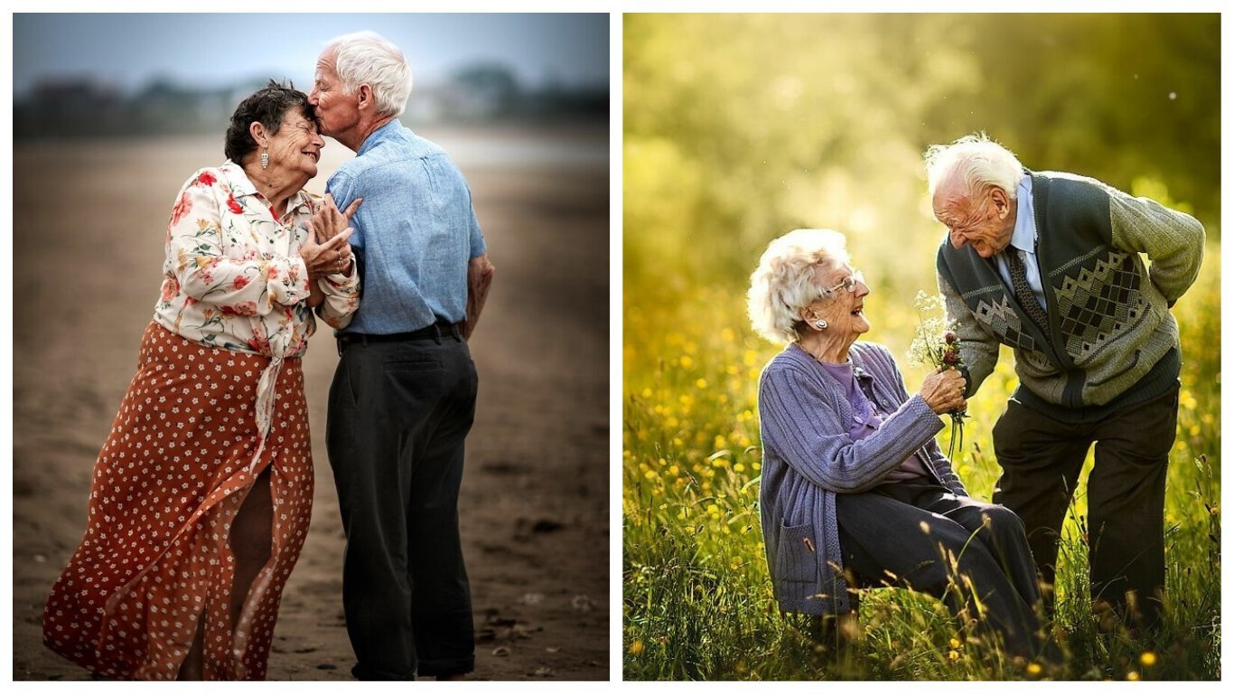 Бабушка и дедушка описание фотографии