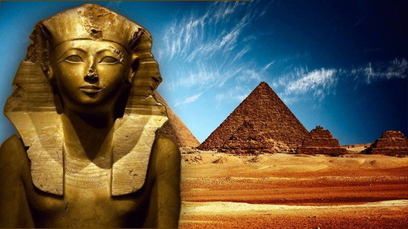 Скульптурное изображение женщины-фараона Хатшепсут 