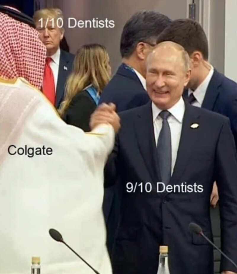 1 из 10 стоматологов. Colgate / 9 из 10 стоматологов
