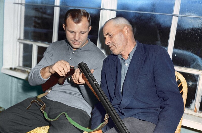 Отец и сын Гагарины, 1966 год. 