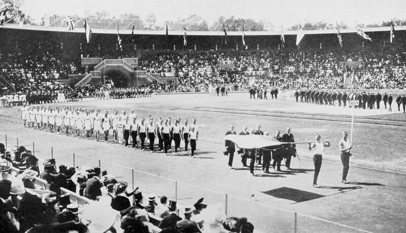 Команда Российской империи на Олимпиаде в Швеции, 1912 год.