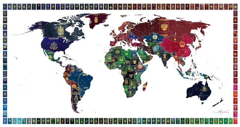 Бонус: Паспортная карта мира