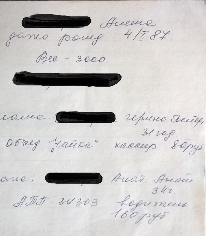 Загадочная запись в медицинской карточке из СССР