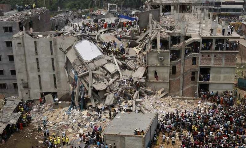 Здание Rana Plaza, Савар, Бангладеш, 24 апреля 2013 года