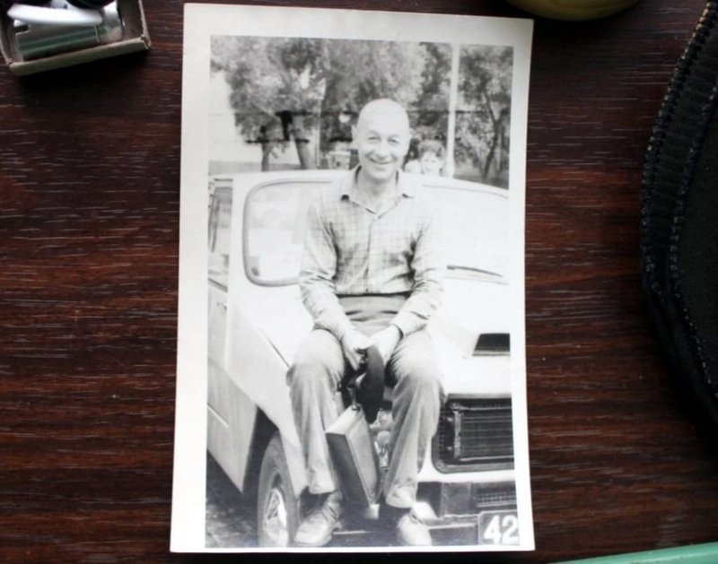 1986 год. Создатель автомобиля Борис Лившиц со своим детищем