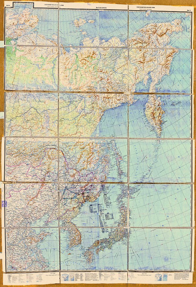 Карта РККА Дальнего Востока, 1942 г.
