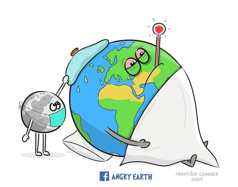 Детские рисунки планеты Земля (115 картинок)