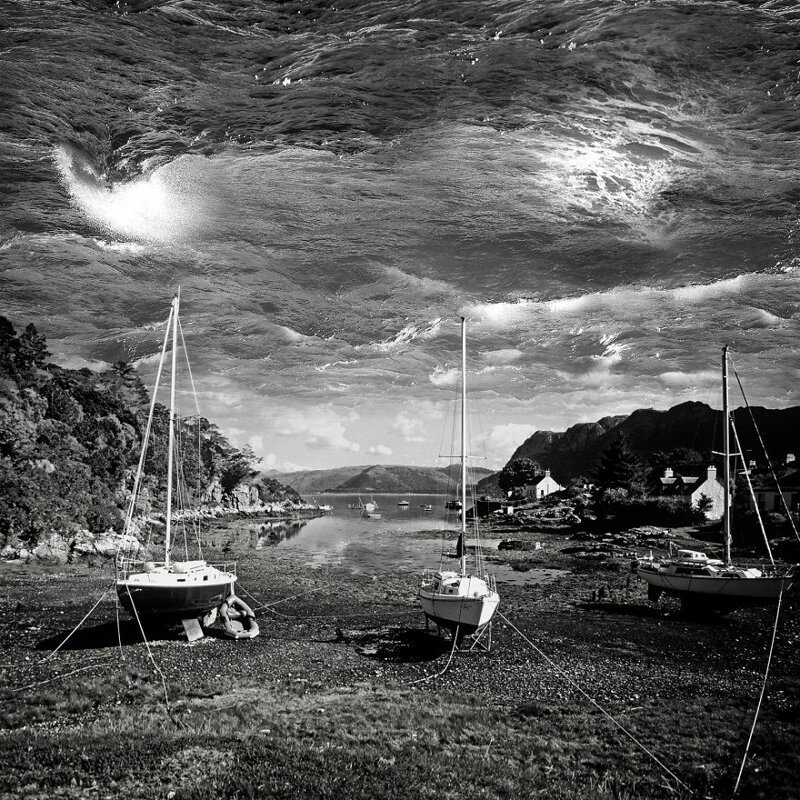 "Тонущее небо": парень воссоздал свои кошмары в мощных фотоманипуляциях