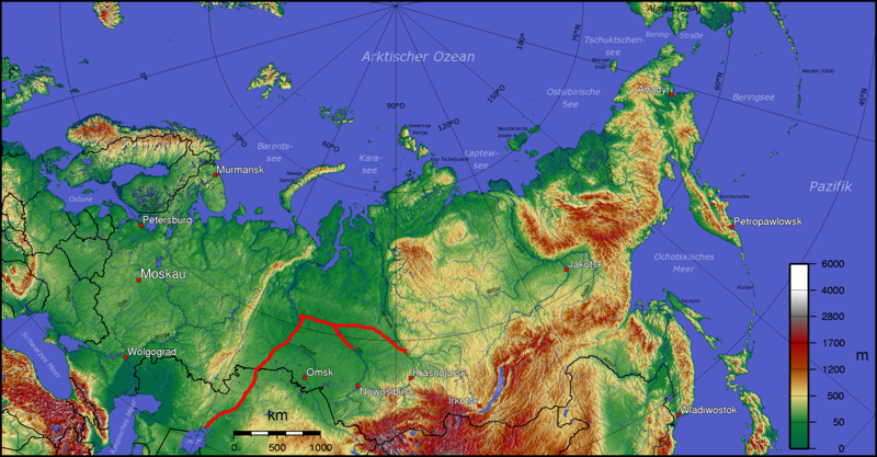 Поворот сибирских рек - переброска части сибирских рек в Казахстан и Среднюю Азию