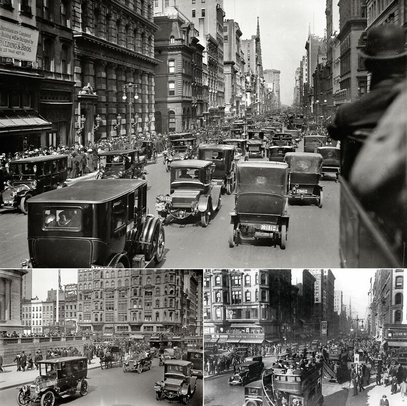 К началу 20-го года прошлого века дороги Нью-Йорка были переполнены автомобилями