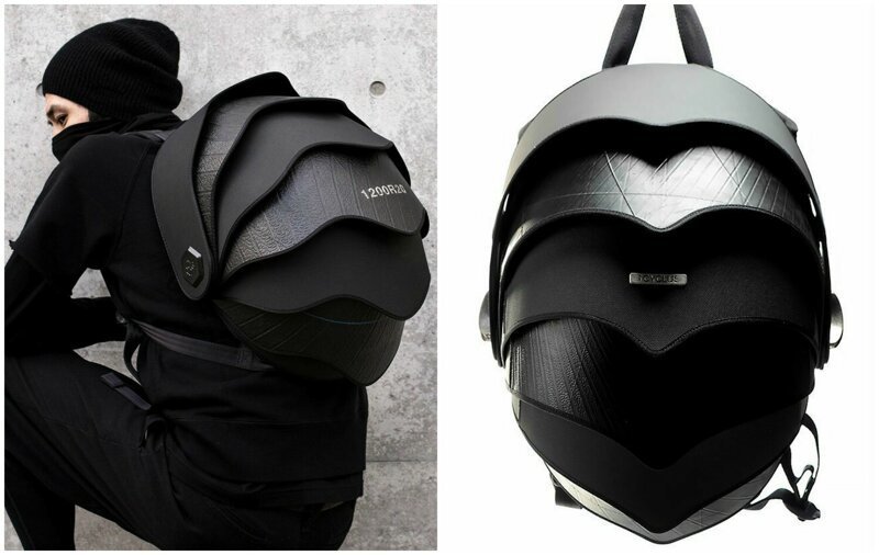 Дизайнеры придумали рюкзак-панцирь из переработанных резиновых шин