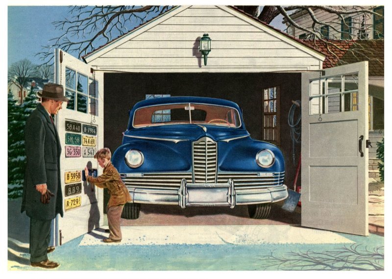Семейные ценности в пасторальном стиле — особенность большей части рекламы Packard 1940-х