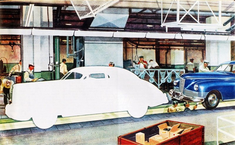 Проблемы с поставщиками, а также забастовки на Briggs Manufacturing остановили конвейер Packard на 81 из 90 дней в первом квартале 1946 года.