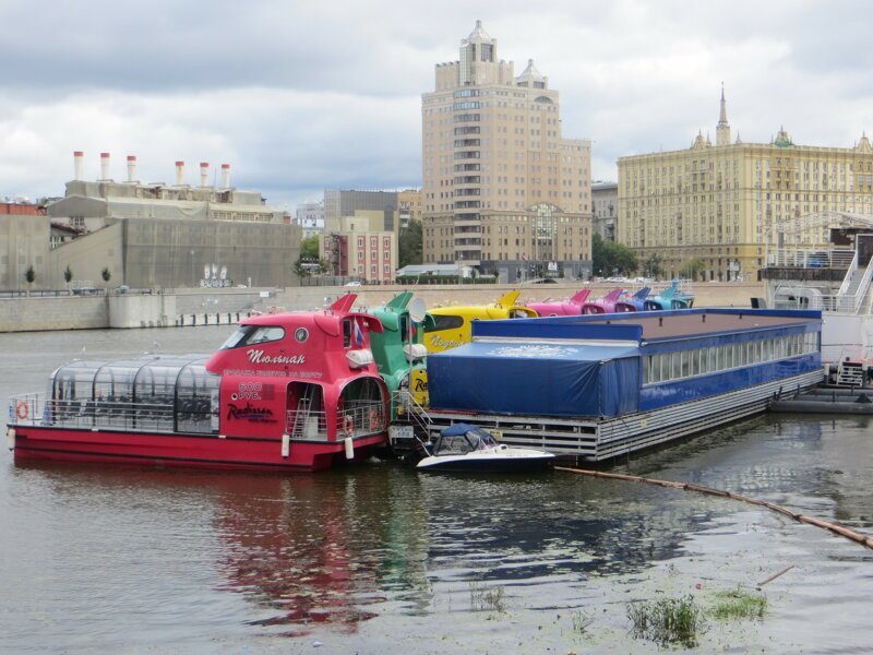 Корабли на Москве-реке и Яузе