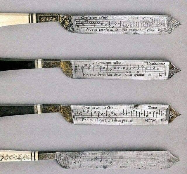 22. Очень редкие ножи 16-го века