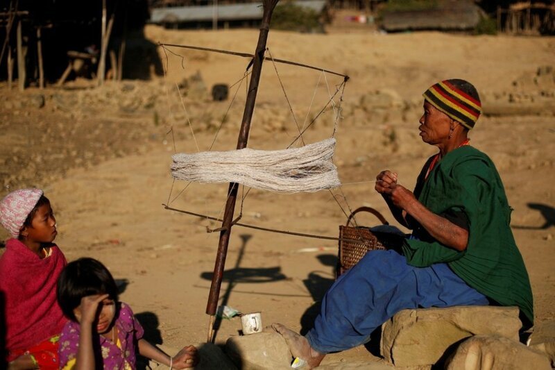 Охота людей народности нага в Мьянме