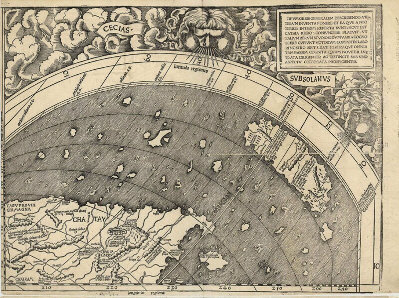 Universalis Cosmographia: карта 1507 года с первым упоминанием об Америке