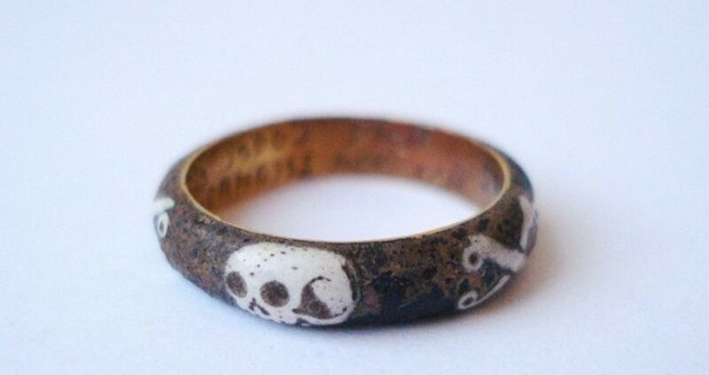  Траурное кольцо, 1657 - 1664 гг. 