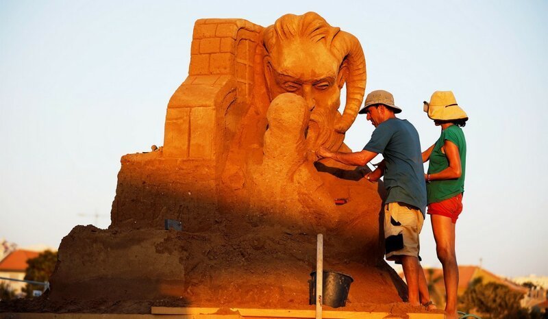 Международный фестиваль песчаных скульптур в Израиле