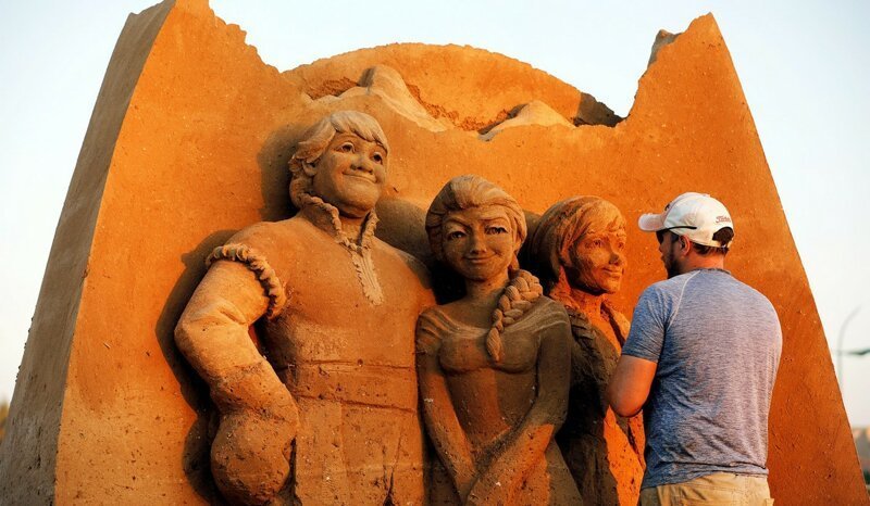Международный фестиваль песчаных скульптур в Израиле