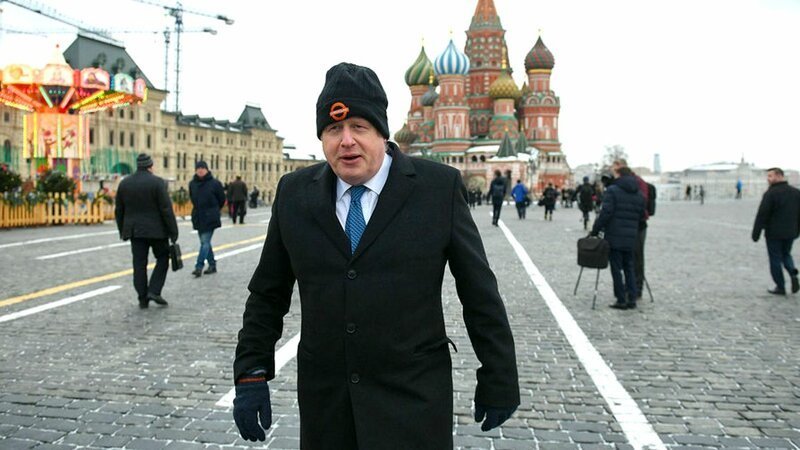 Борис Джонсон в Москве. (нынешний премьер-министр  Великой Британии)