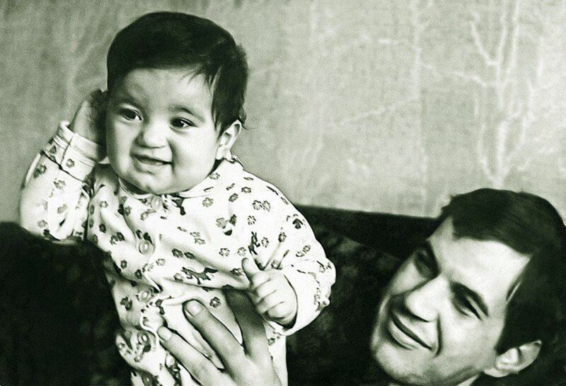 Георгий Бурков с дочерью Марией, 1966 год, СССР