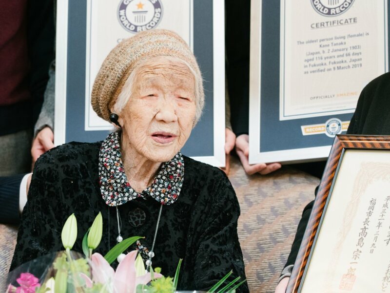 3. 116-летняя женщина Кейн Танака стала самой пожилой в мире.