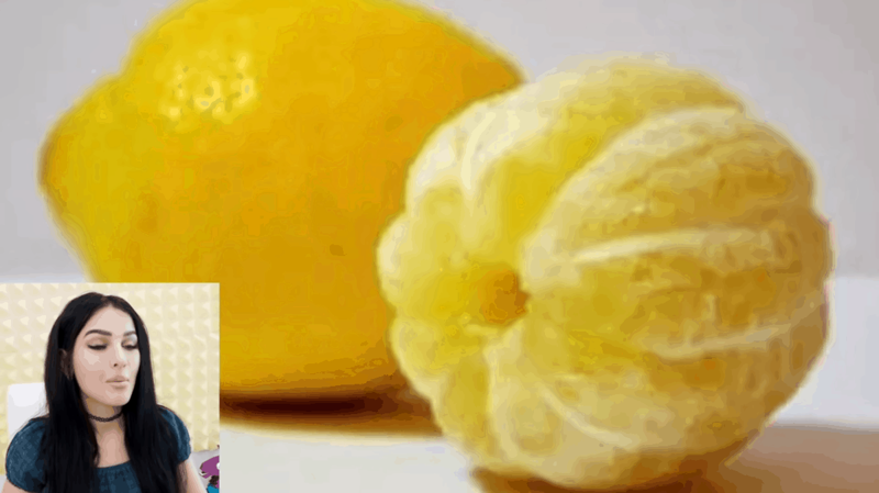 Вот так выглядит лимон без кожуры. Совсем как апельсин