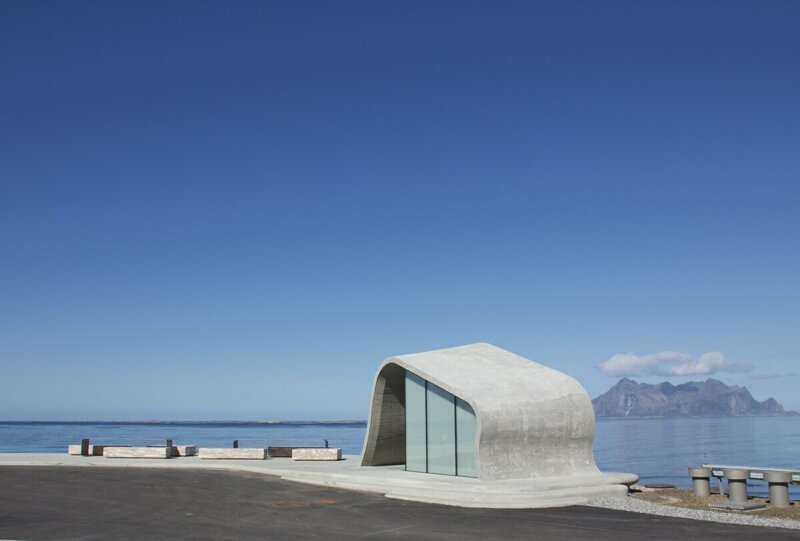 Туалет построен архитектурной компанией из Осло Haugen/Zohar Architects