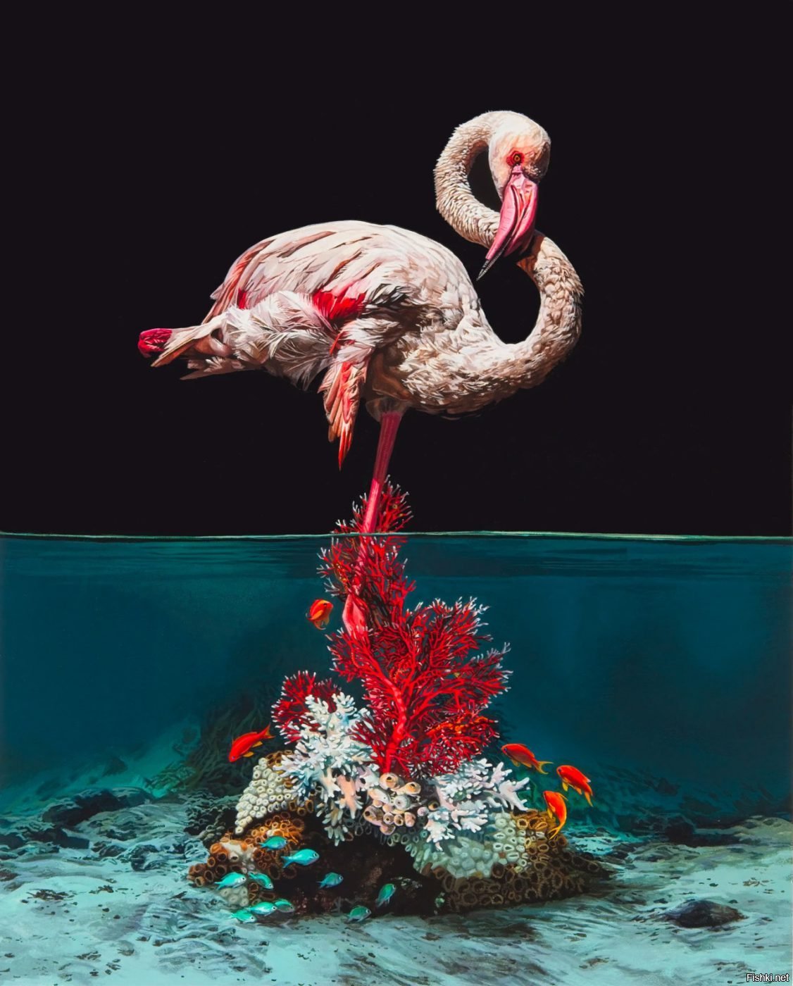 Американская художница Lisa Ericson (Лиза Эриксон) рисует животных в сценах, ...