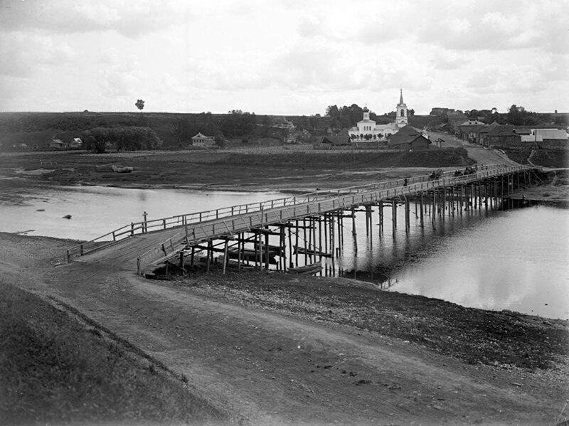 Город Зубцов и мост через Волгу, 1903 год, Тверская губерния