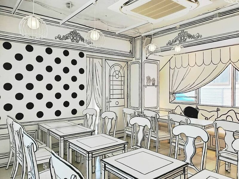 Необычное кафе в Японии заставит вас почувствовать, что вы попали в комикс