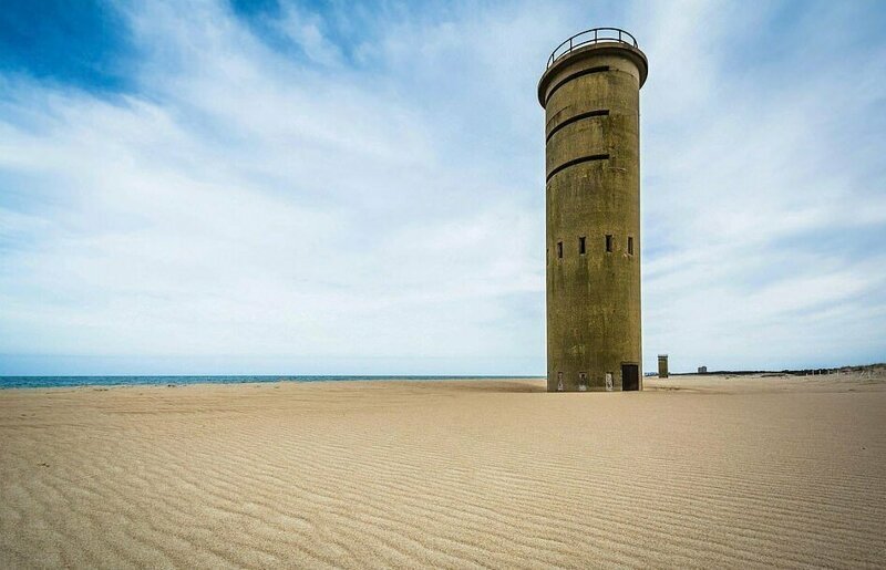 Башня на пляже Рехобот в штате Делавэр, США