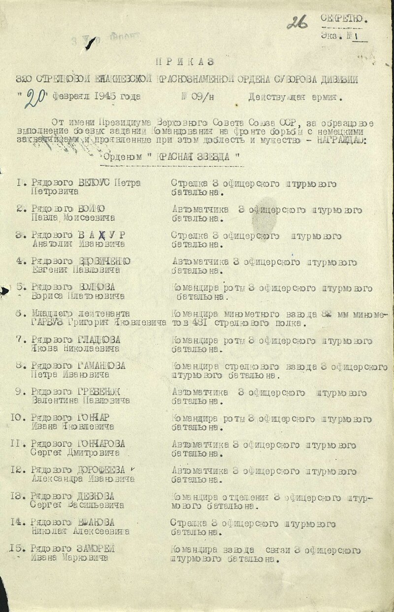 Офицерские батальоны. 1944-45