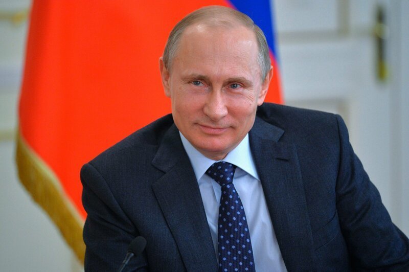 Ну и на первом завершающем месте - президент  Российской Федерации Владимир Путин