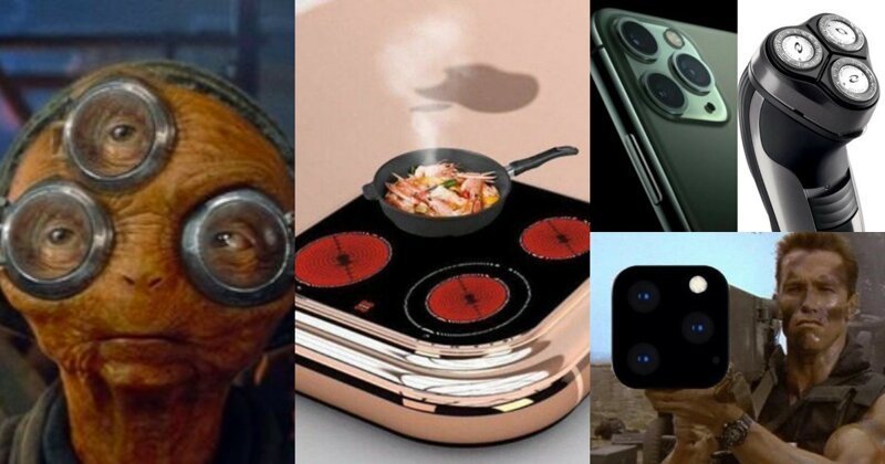 Миньон, плита, сковорода: в интернете посмеялись над тройной камерой нового айфона 11 Pro