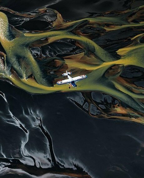 Исландия и Гренландия с высоты птичьего полета
