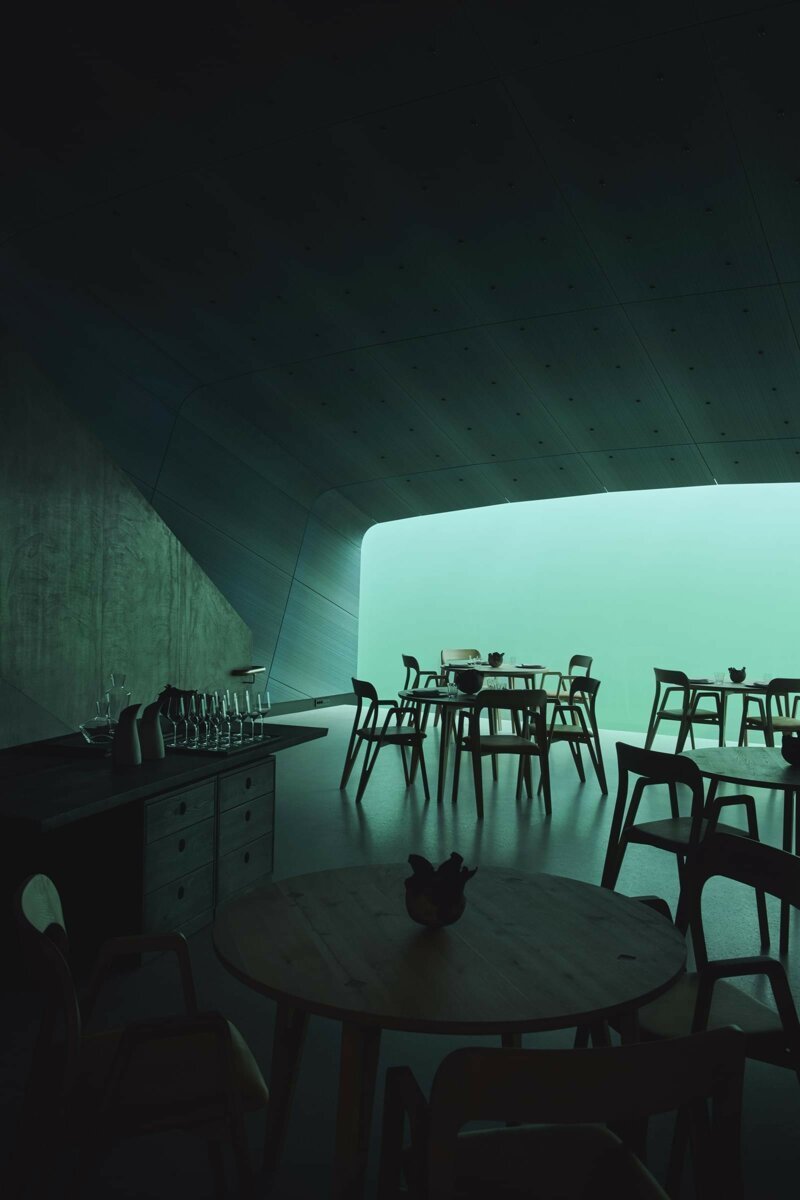 Ресторан на дне моря в Норвегии