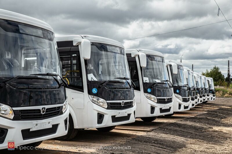 20 новых автобусов прибыли в Дзержинск Нижегородской области