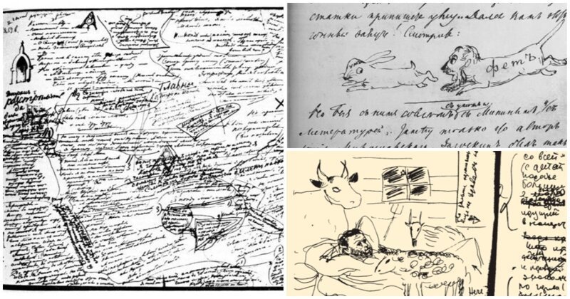 15 великих русских писателей и их творческие муки, которые видны на бумаге